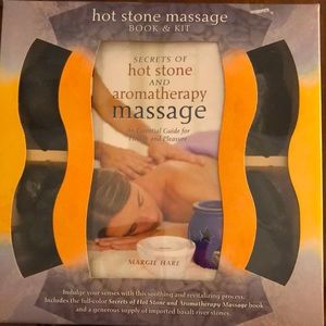 Hot stone massage book and kit